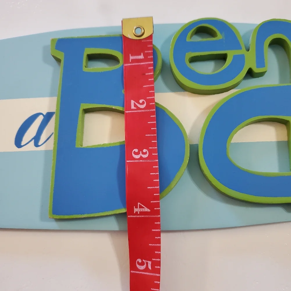 Life A Beach Surfboard Sign